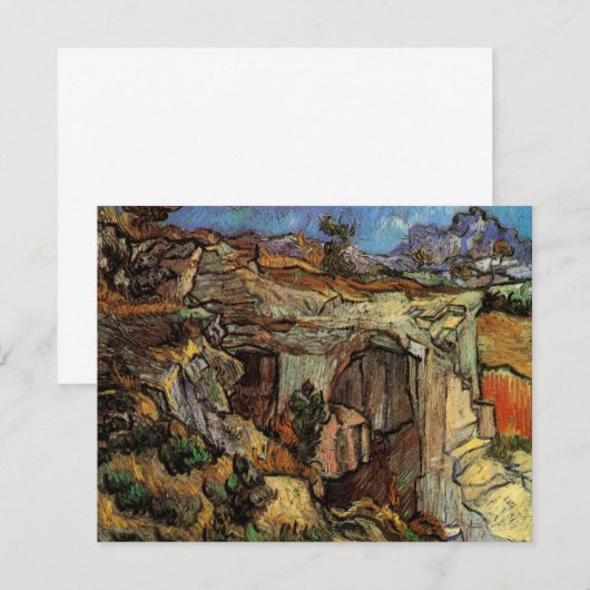 Ingang naar Quarry, Saint-Remy door Vincent van Go (Voorkant / Achterkant)