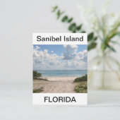 Ingang naar Sanibel Beach Briefkaart (Staand voorkant)
