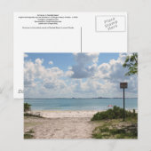Ingang naar Sanibel Beach Briefkaart (Voorkant / Achterkant)