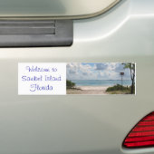 Ingang naar Sanibel Beach Bumpersticker (Op auto)