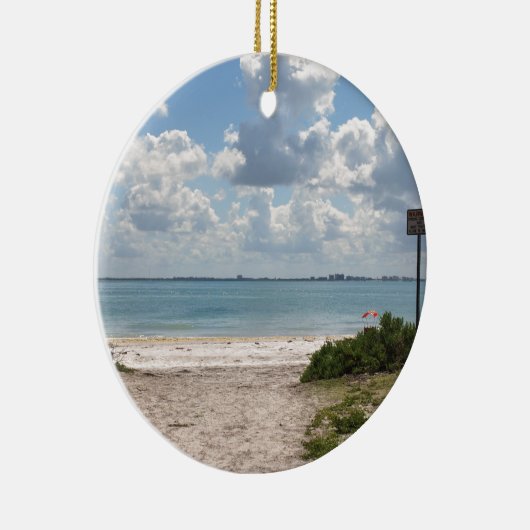 Ingang naar Sanibel Beach Keramisch Ornament (Rechts)