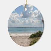 Ingang naar Sanibel Beach Keramisch Ornament (Links)