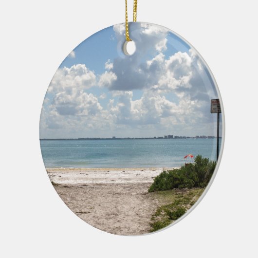 Ingang naar Sanibel Beach Keramisch Ornament (Links)