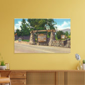 Ingang naar Whiteface Mt. Highway Canvas Afdruk (Insitu (Woonkamer))