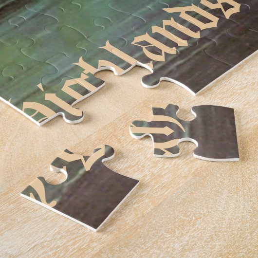 Ingang op de Grote Puzzle Hooglanden Legpuzzel (Zijkant)