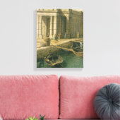 Ingang op het Grote Kanaal: Kijkend West, c.1738- Canvas Afdruk (Insitu (Woonkamer))
