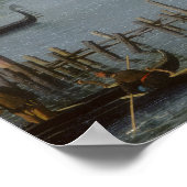 Ingang op het Grote Kanaal van de Molo, Venetië Poster (Hoek)