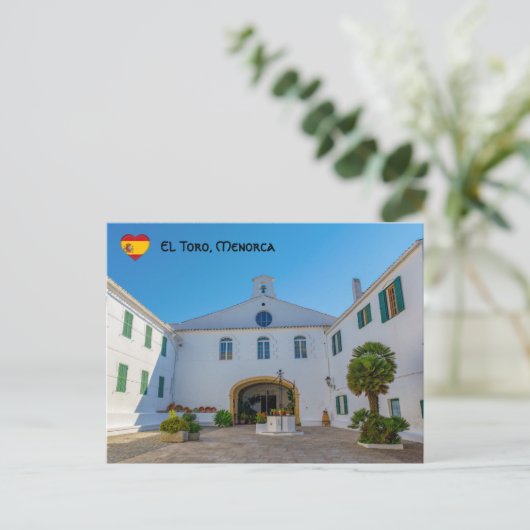 Ingang op het klooster van Monte Toro - Menorca, S Briefkaart (Staand voorkant)