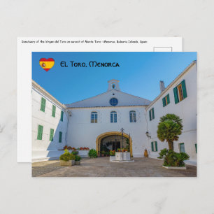 Ingang op het klooster van Monte Toro - Menorca, S Briefkaart