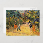 Ingang op het openbare park door Vincent van Gogh Briefkaart (Voorkant / Achterkant)