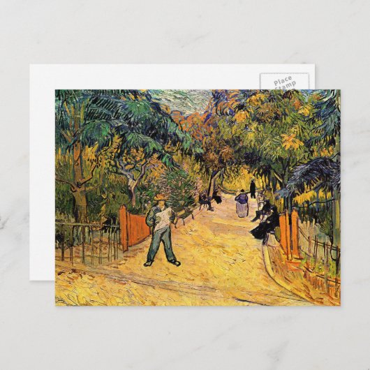 Ingang op het openbare park door Vincent van Gogh Briefkaart (Voorkant / Achterkant)