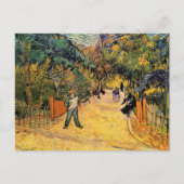 Ingang op het openbare park door Vincent van Gogh Briefkaart (Voorkant)