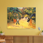 Ingang op het openbare park door Vincent van Gogh Canvas Afdruk (Insitu (Woonkamer))