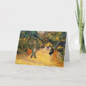 Ingang op het openbare park door Vincent van Gogh Kaart (Voorkant)