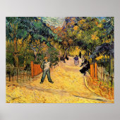 Ingang op het openbare park door Vincent van Gogh Poster (Voorkant)