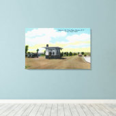 Ingang op het Uitzicht van de Sampson-luchtmachtba Canvas Afdruk (Insitu (Houten vloer))