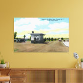 Ingang op het Uitzicht van de Sampson-luchtmachtba Canvas Afdruk (Insitu (Woonkamer))