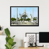 Ingang tot de Parijs Expo 1900 Vintage Poster (Thuiskantoor)