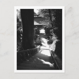 Ingang tot Yakuo-in tempel, Mount Takao: Japan Po Briefkaart