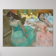 Ingang van de Gemaskerde Dancers Degas Canvas Prin