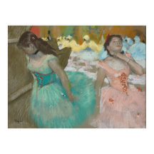 Ingang van de Gemaskerde Dancers Degas Canvas Prin
