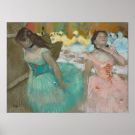 Ingang van de Gemaskerde Dancers Degas Canvas Prin Poster