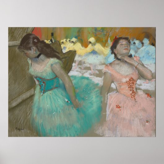 Ingang van de Gemaskerde Dancers Degas Canvas Prin Poster (Voorkant)