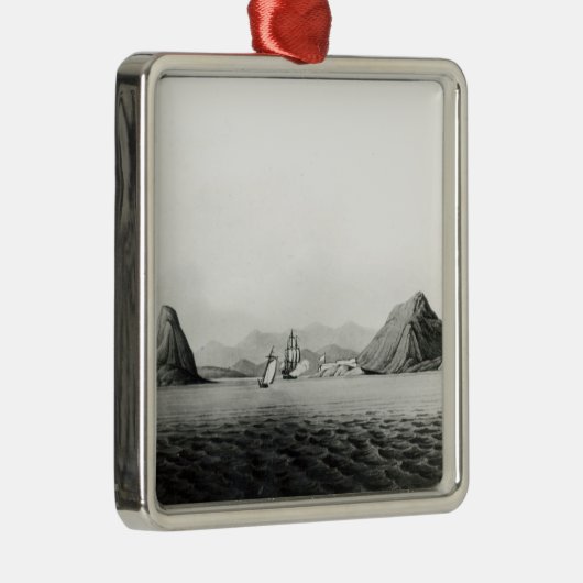 Ingang van de haven van Rio de Janeiro Metalen Ornament (Rechts)