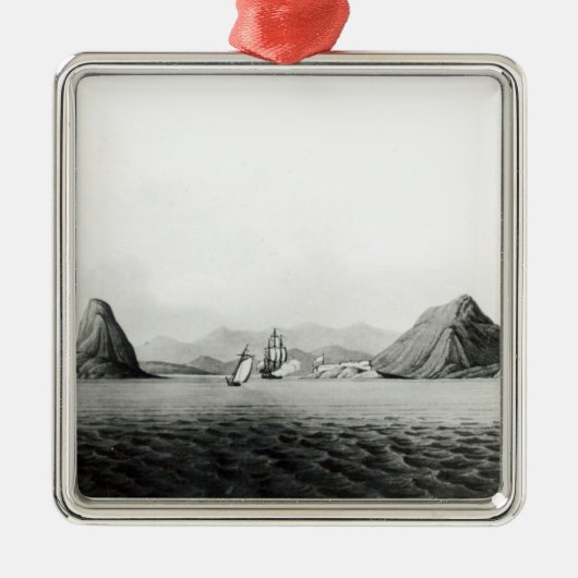 Ingang van de haven van Rio de Janeiro Metalen Ornament (Voorkant)