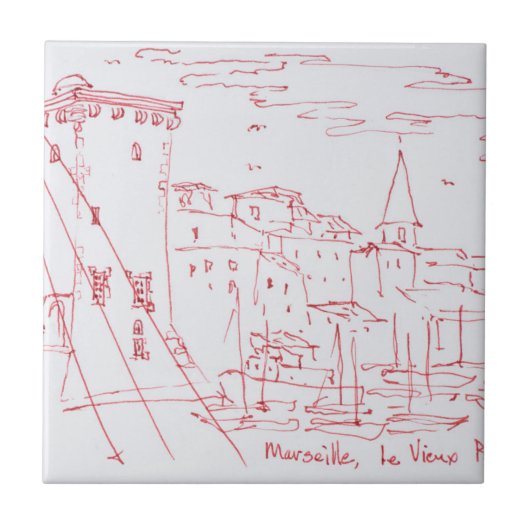 Ingang van de Oude Haven | Marseille, Frankrijk Tegeltje (Voorkant)