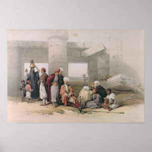 Ingang van de tempel van Amus II in Goorha Poster