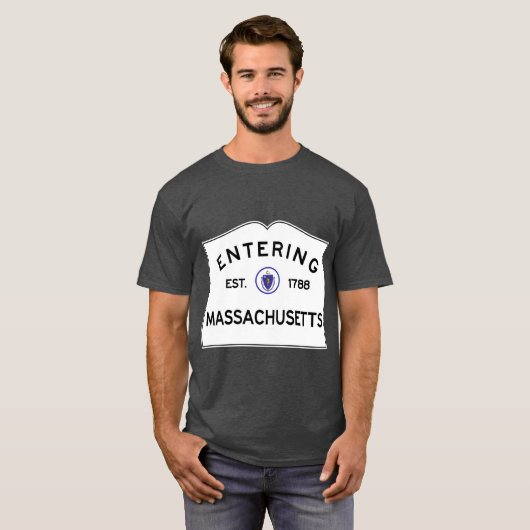 Ingang van het Massachusetts Commonwealth of Massa T-shirt (Voorkant volledig)