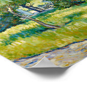 Ingang van het park in Arles van Gogh Poster (Hoek)
