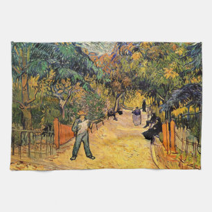 Ingang van het publieke park door Vincent van Gogh Theedoek