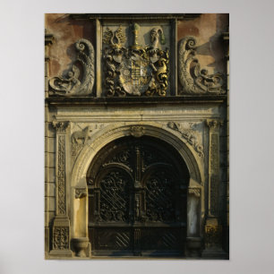 Ingang van het stadhuis poster