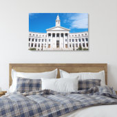 Ingang van het stads- en countygebouw van Denver Canvas Afdruk (Insitu (Slaapkamer))