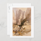 ingang van Petra, 10 maart 1839, bord 98 van Briefkaart (Voorkant / Achterkant)