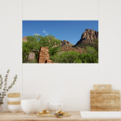 Ingang van Zion National Park in Utah Poster (Keuken)