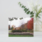 Ingangsteken, Pierce Park in de herfst, Appleton,  Briefkaart (Staand voorkant)