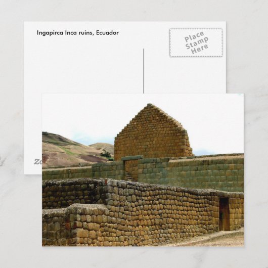 Ingapirca Inca ruins, Ecuador Briefkaart (Voorkant / Achterkant)