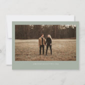 INGE Scandinavian Winter Greenery Save the Date Kaart (Achterkant)