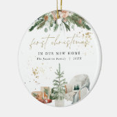 INGE Warm & Cozy Scandinavische Eerste Kerstmis Keramisch Ornament (Links)