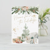 INGE Warm & Cozy Scandinavische kerstkaart Kaart (Staand voorkant)