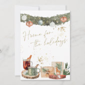 INGE Waterverf Warm Holiday Gifts Kerstmis Kaart (Voorkant)