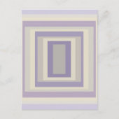 Ingebakken in krijt grijs lavendel geometrisch ont briefkaart (Voorkant)