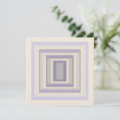 Ingebakken in krijt grijs lavendel geometrisch ont kaart (Staand voorkant)