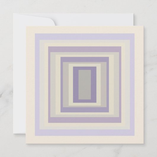 Ingebakken in krijt grijs lavendel geometrisch ont kaart (Voorkant)