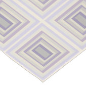 Ingebakken in krijt grijs lavendel geometrisch ont korte tafelloper (Hoek)