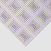 Ingebakken in krijt grijs lavendel geometrisch ont tissuepapier (Detail)