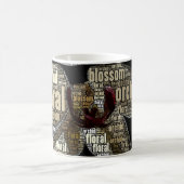 Ingebedde orchidee, bloesem, bloesem, typografie koffiemok (Center)